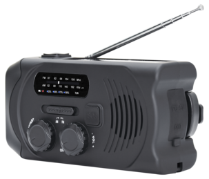 Exibel vevradio med solcell och powerbank