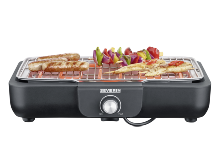 Severin elektrisk bordgrill, grillrist i rustfritt stål