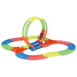 Easy snap bilbane for barn, bil med LED, fra 3 år