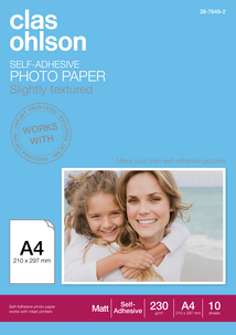 Clas Ohlson selvklebende fotopapir 