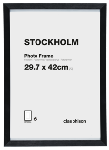 Fotoram Stockholm, svart