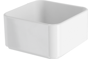 Organizer Calm Säilytyslaatikko valkoista muovia