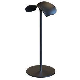 Exibel hörlursställ för skrivbord och gaming, svart