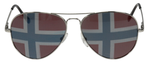 Solbriller med flagg