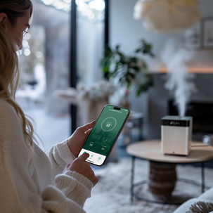 Wilfa Dew luftfuktare med WiFi och doft, 70 m2