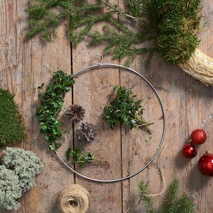 Metallring 30 cm, dekoration