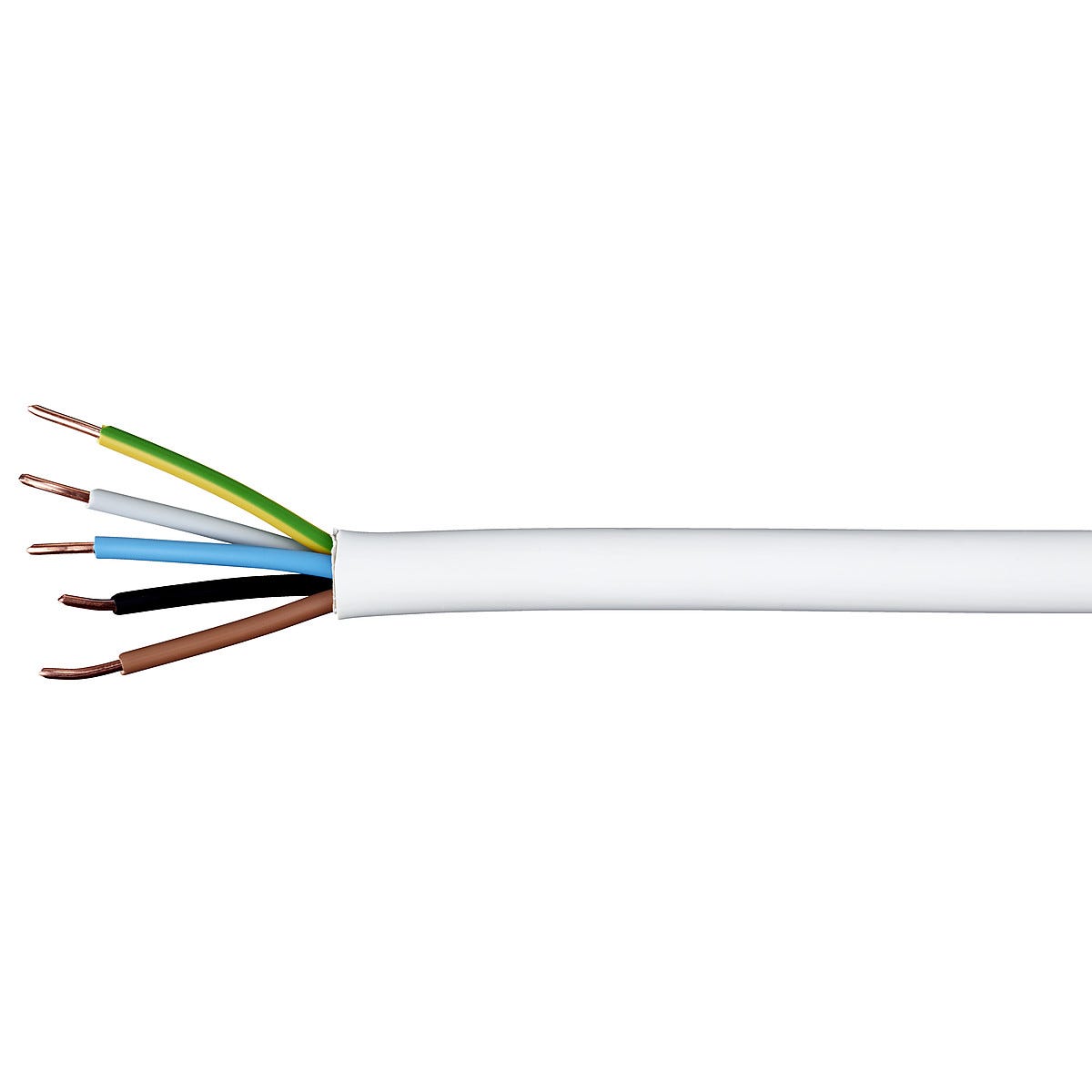 Brun Blå Kabel Plus Minus