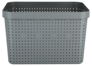 Oppbevaringskurv Neat, grå, resirkulert plast
