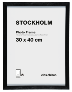 Fotoram Stockholm, svart