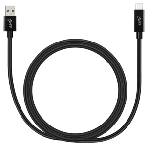 USB A till USB C kabel 1 m, Clas Ohlson SuperSpeed+ 3.1