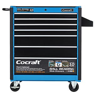 Työkalukaappi, jossa 90 työkalua