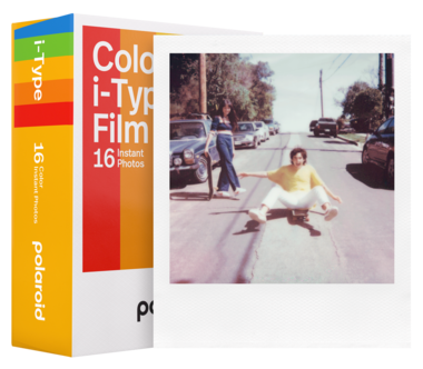 Polaroid i-Type färgfilm med vit ram, 107 x 88 mm