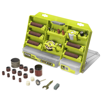 Ryobi RAR800K-150 tillbehörsset multiverktyg, 150 delar