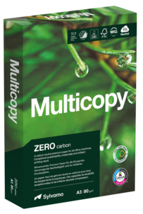 Multicopy Zero A3 80 g Kopiopaperi, 2500 kpl