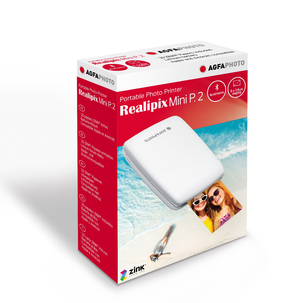 AgfaPhoto Realipix Mini P.2 ZInk skriver med papir