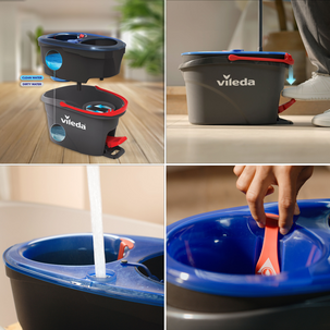 Vileda H2Pro Spin Mop System med doble vannkamre