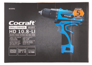 Skruvdragare med 10,8-12 V litiumjonbatteri