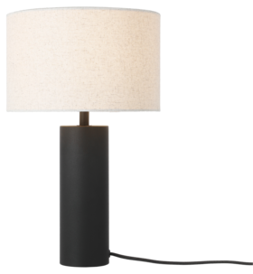 Northlight Edvin bordslampa med linneskärm, 40,5 cm