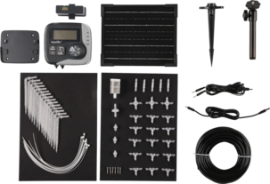 Droppbevattning solcell, 15 plantor