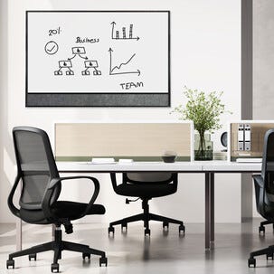 Whiteboard med anslagstavla 60x90 cm