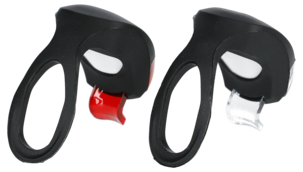 Mini-LED vit/röd med gummiband, 2-pack