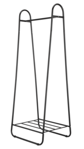 Vaaterekki kenkähyllyllä, musta
