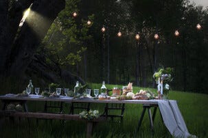 Konstsmide ljusslinga glödlampor LED, 4,5 m, utbytbara ljuskällor