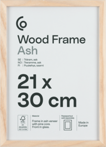 Fotoramme av FSC-merket tre på 21 x 30 cm