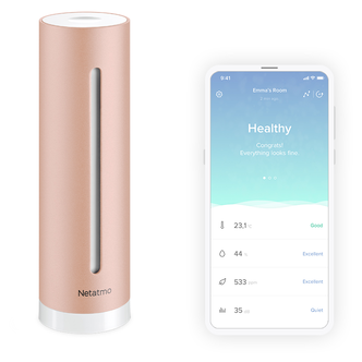 Netatmo smart luftkvalitetsmätare inomhus
