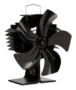 Kaminfläkt med 5 blad