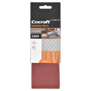 Cocraft Hiomanauha nauhahiomakoneeseen 75 x 457 mm, 3 kpl