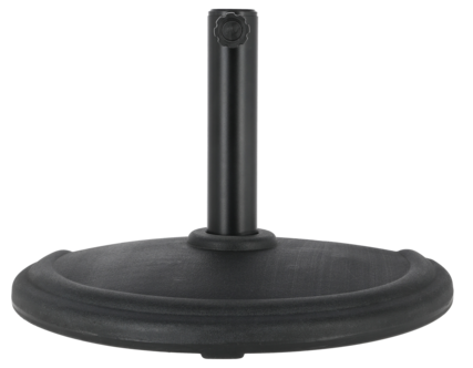 Parasollfot for halv parasoll, svart 10 kg