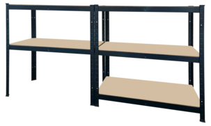 Hylla metall för garage eller förråd, 5 hyllplan