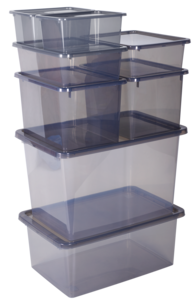 Säilytyslaatikko Modul, savunvärinen