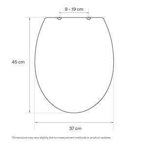 Toalettsete soft close universal PP-plast
