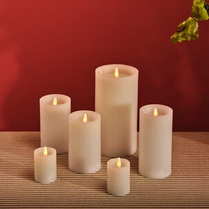 Blockljus LED uppladdningsbart, 5 x 6,5 cm, 2-pack