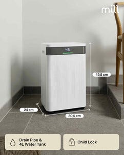 Mill MDH20 avfukter innendørs, 20–30 m²