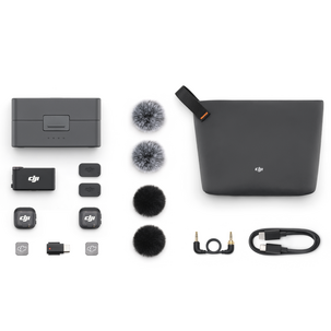 DJI Mic 3 trådlöst mikrofonsystem (2 TX + 1 RX + Charging Case)