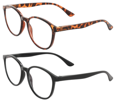 Läsglasögon med blåljusfilter, 2-pack