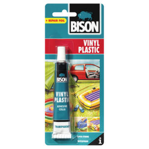 Bison Vinyl Plastic, lim vinyl och PVC, transparent, 25 ml