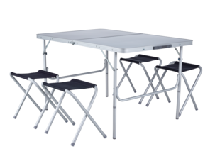 Asaklitt campingbord med stoler 