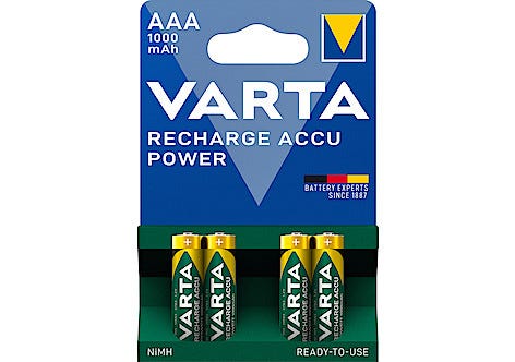 Ladattava akku AAA/HR03 1000 mAh VARTA Power
