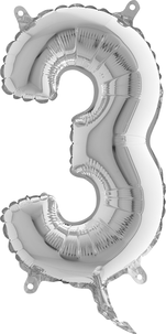 Sifferballong silver