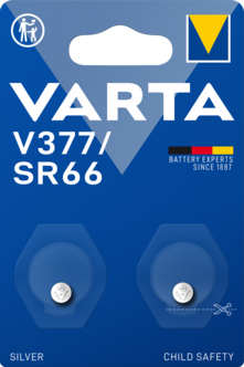  Varta V377 / SR66 silveroxidbatteri 1,5 V, 2-pack