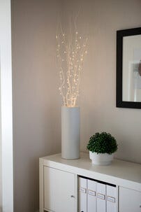 Dekorationskvistar med belysning