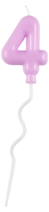 Tårtljus ballong och siffra, pastell, 1-pack