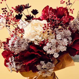 Vildmorot frostad konstblomma, 74 cm