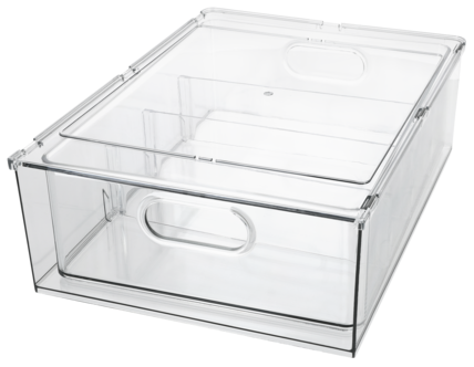 Pinottava säilytyslaatikko jääkaappiin, vetolaatikko, läpinäkyvä