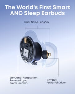 Soundcore Sleep A30 sleepbuds sovhörlurar, trådlösa