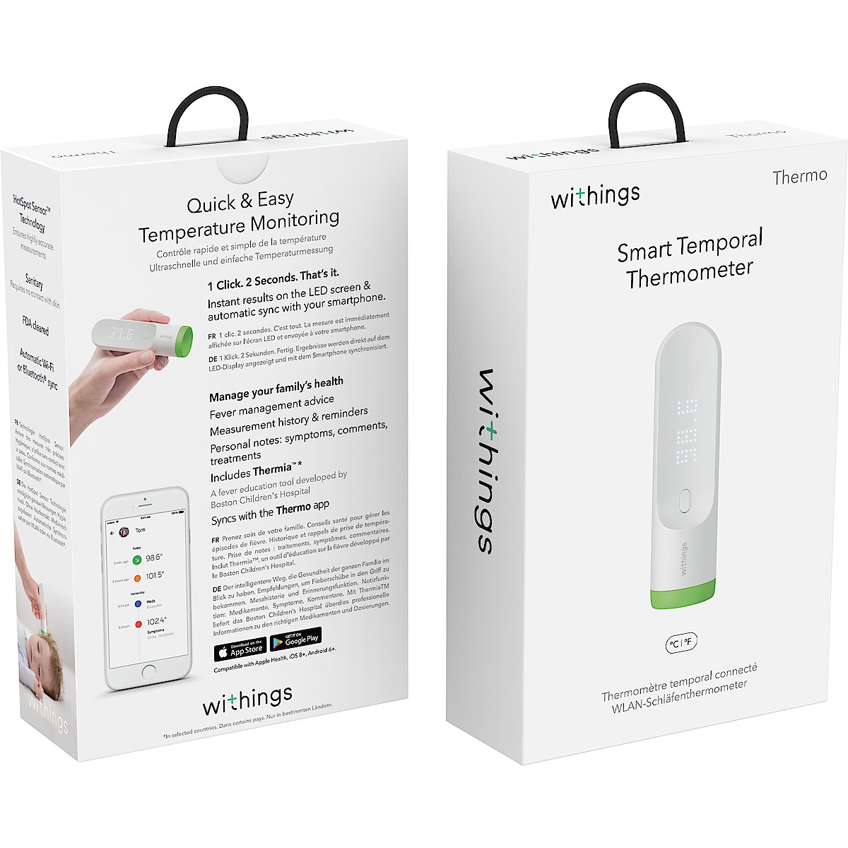 Withings Thermo, febertermometer